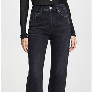 Goldsign Cropped A in Used Black